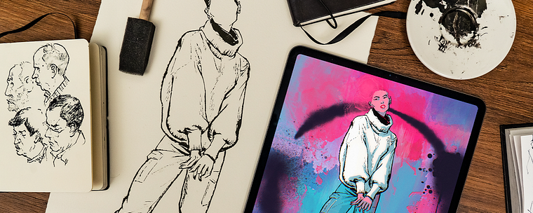 Dessin de personnages urbains expressifs