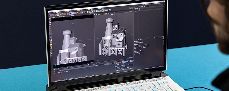 Modélisation d'un monde 3D coloré sur Cinema 4D et Redshift