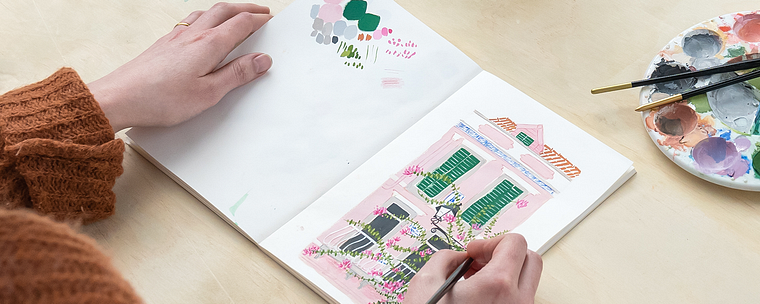 Técnicas de gouache para ilustración