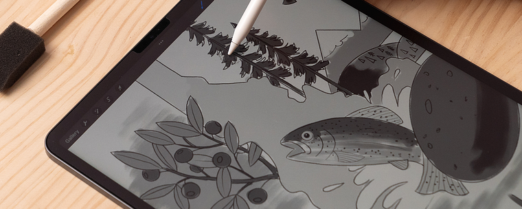 Digitale Illustration im analogen Stil mit Procreate