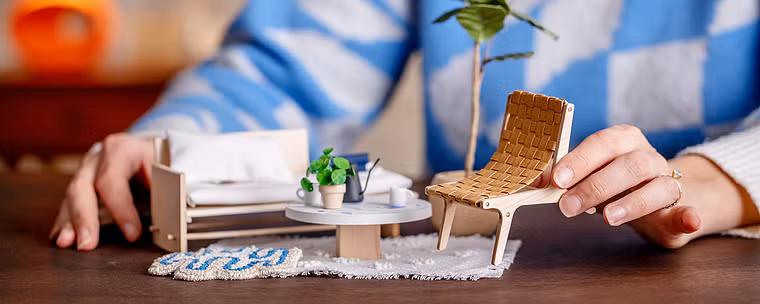 Miniatur-Möbel für DIY-Puppenhäuser
