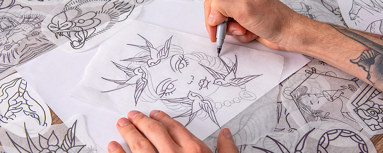 Old-School-Tattoos mit Procreate designen
