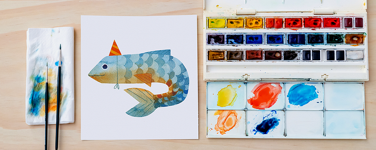 Ausgedachte Charaktere mit Aquarell zeichnen