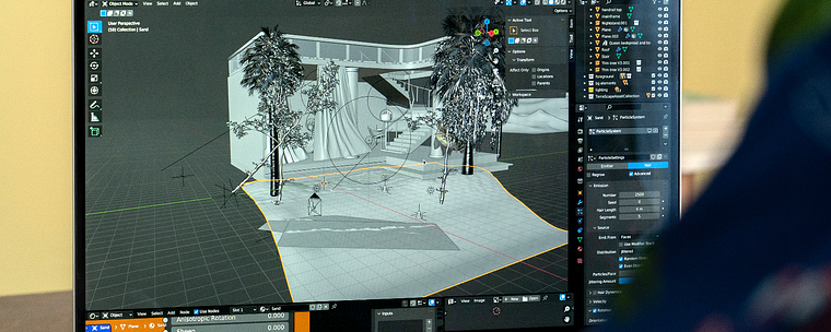 Merender Adegan 3D Fotorealistis di Blender