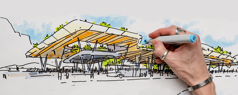 Architectural Freehand Concept Sketching
