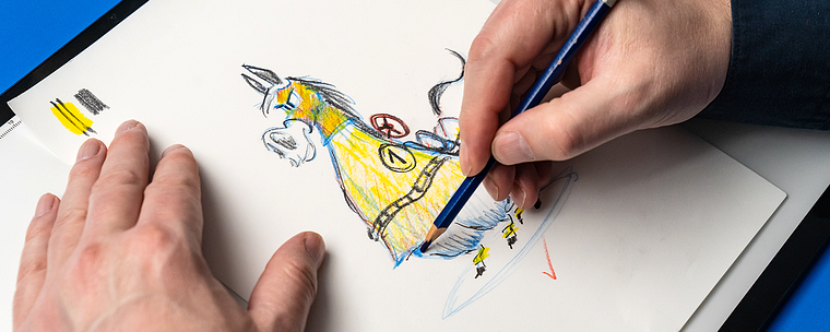 Ilustración de animales con personalidades humanas
