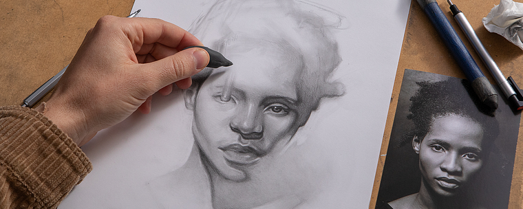 Pencil Portraits: Light, Shadow, and Proportion
