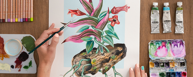 Art botanique contemporain et techniques d'illustration