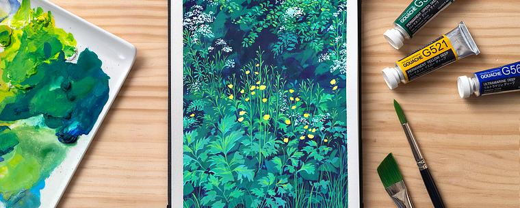 Landschaftsmalerei mit Gouache für Anfänger