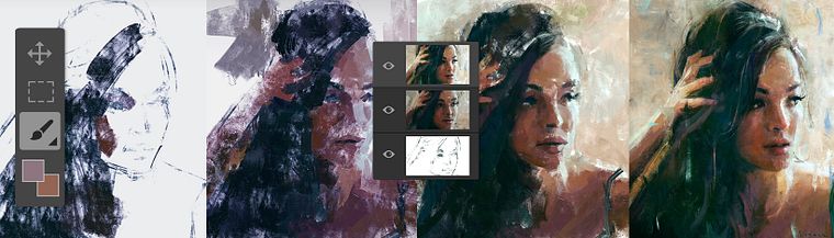 Geführter Kurs: Erstellen Sie traditionelle digitale Porträts in Photoshop