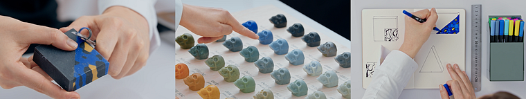 Create custom soaps with patterns and colors