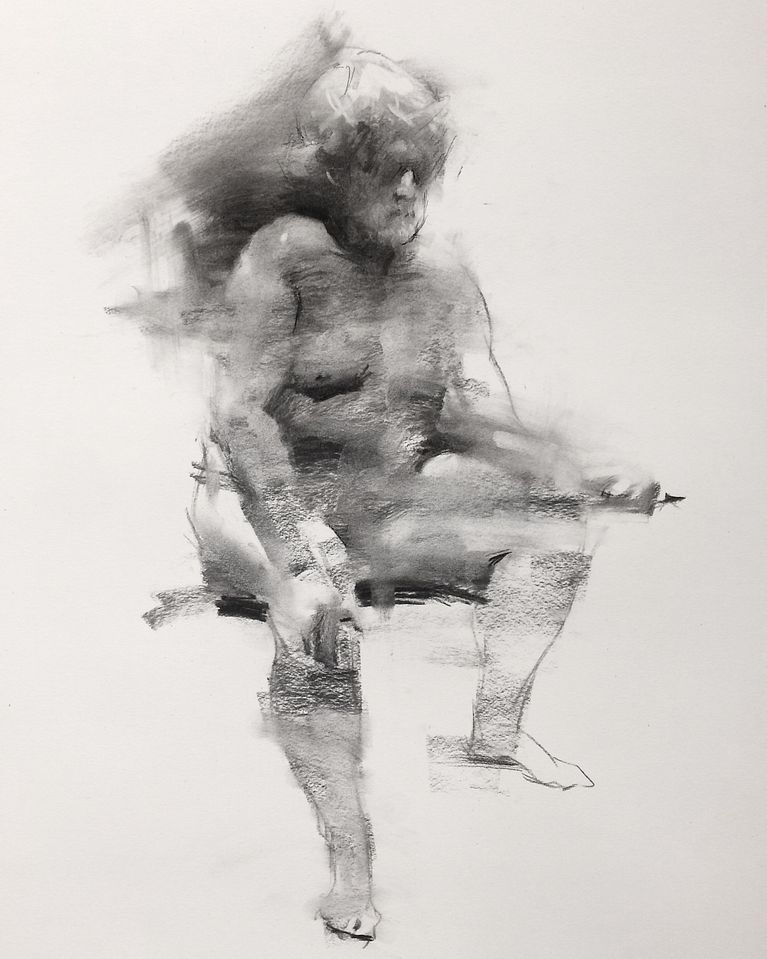 Fundamentals of Figure Drawing with Charcoal | Mildred Hankinson by Mildred Hankinson