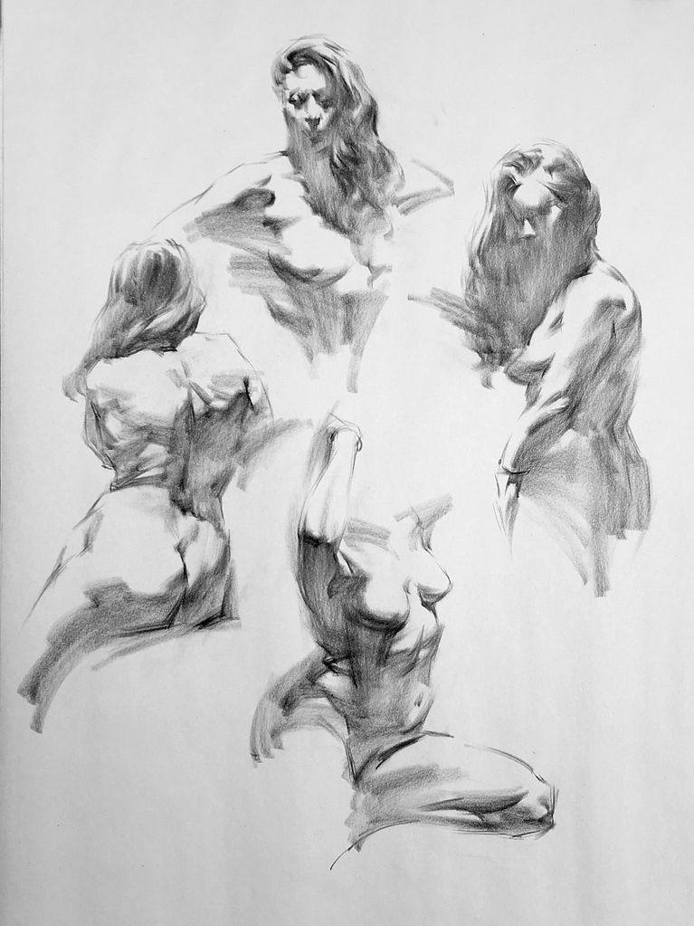Fundamentals of Figure Drawing with Charcoal | Mildred Hankinson by Mildred Hankinson