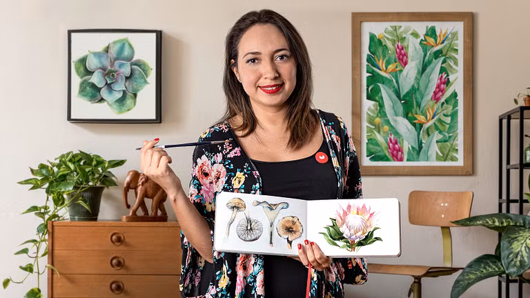 Botanical Illustration with Watercolors | Paulina Maciel · Canela by Paulina Maciel · Canela