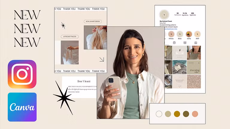Worth the price? Master Instagram Feed Design with Canva by Isabel Gil Loef on Domestika Worth the price? Master Instagram Feed Design with Canva by Isabel Gil Loef on Domestika