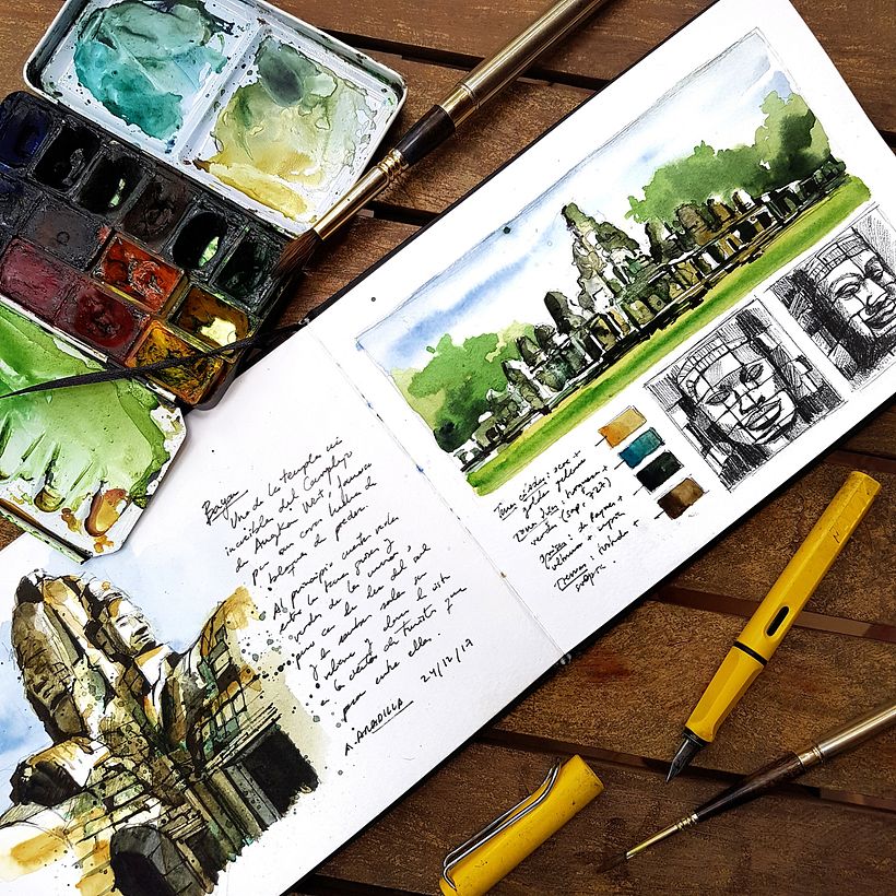 Document Your Journeys: Watercolor Journal Course by Alicia Aradilla