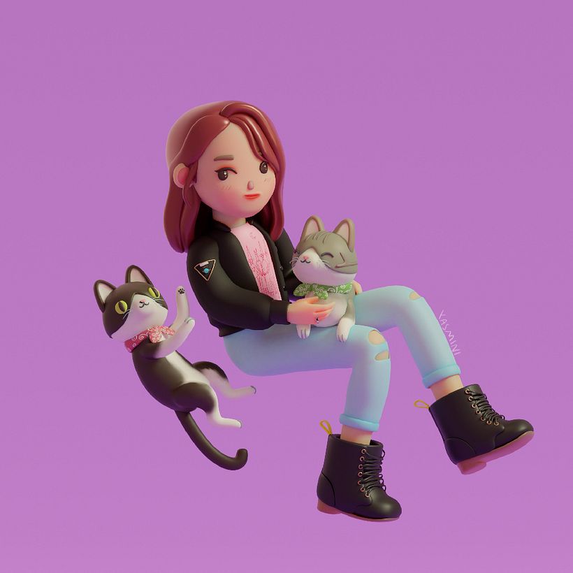 From Concept to 3D: Kawaii Characters with Blender by Yasmin Islas Domínguez