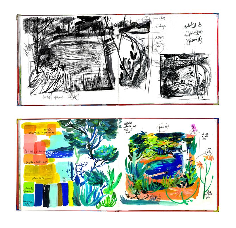 Nature-Inspired Art: Acrylic Landscapes with Maru by Maru Godas