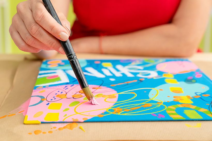 From Sketch to Canvas: Acrylic Landscape Painting by Maru Godas