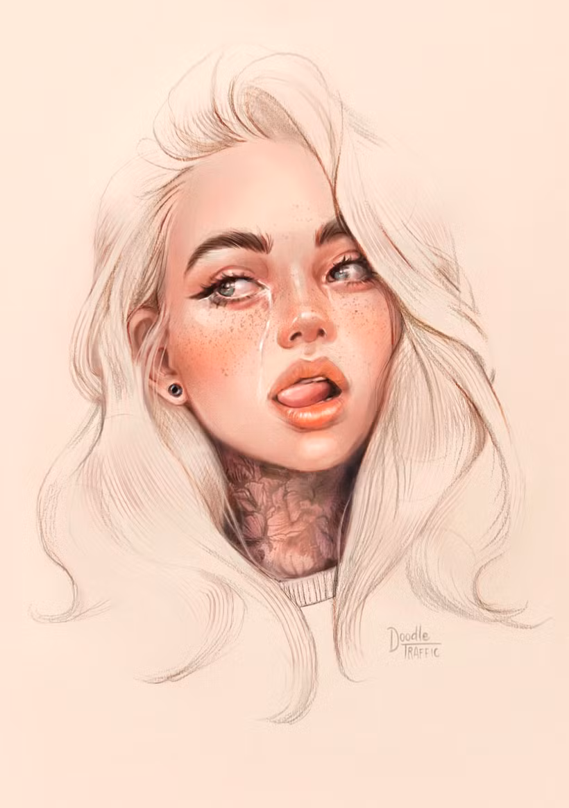 Expressive Portrait Sketching: Techniques by Gabriela Niko by Gabriela Niko