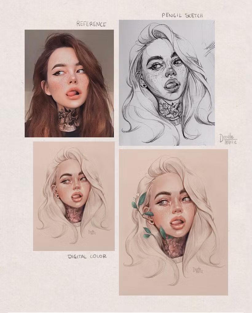 Portrait Sketchbooking Simplified: Gabriela Niko's Course by Gabriela Niko