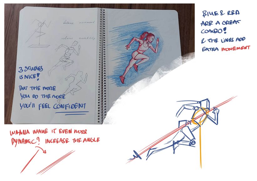 The Art of Human Movement: Draw with Alexander by Alexander Steenhorst