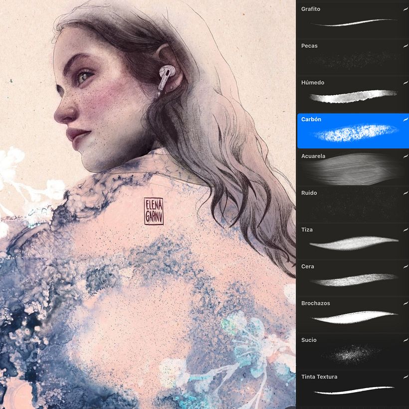 Procreate Brushes to create Illustrated Portraits