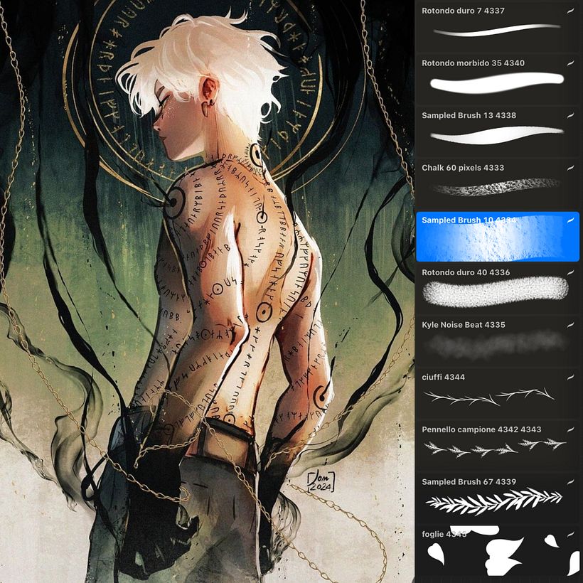 Brushes for Photoshop and Procreate by Alessia Trunfio
