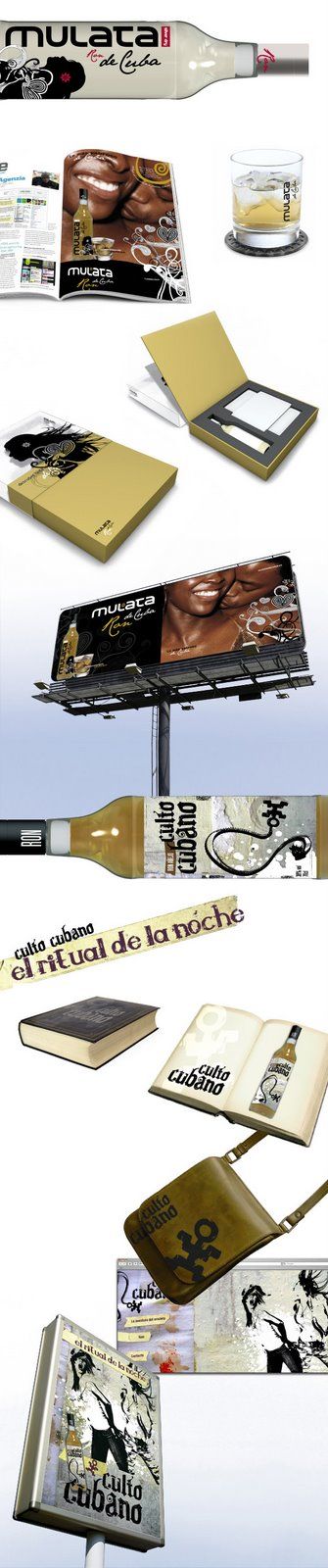 Ron Mulata y Santero, packaging y marca 1
