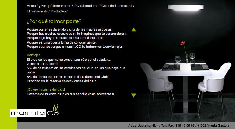 Restaurante Marmitaco web 2