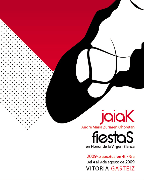 Cartel fiestas Vitoria 2009 1