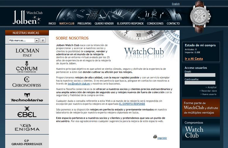 WatchClub tienda online accesible 2