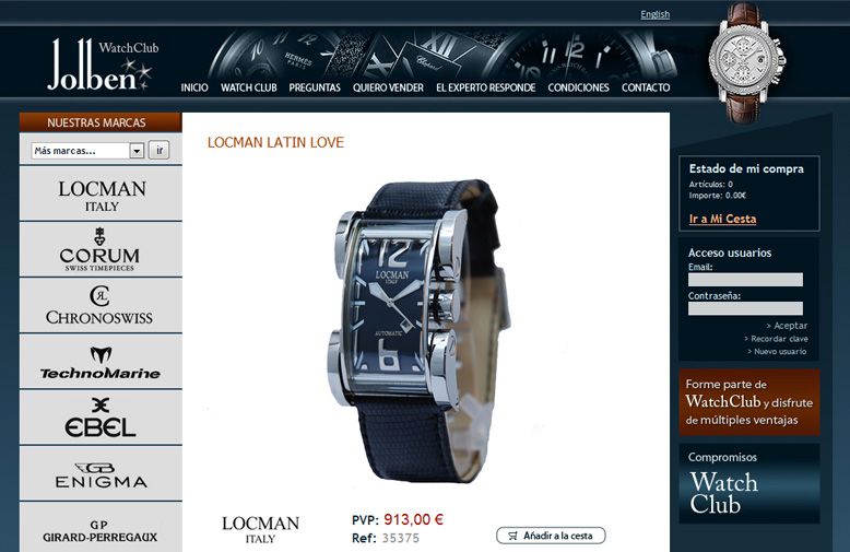 WatchClub tienda online accesible 3