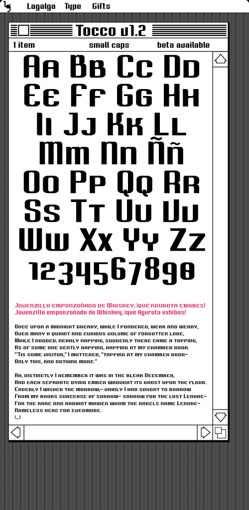 Tocco fonts 2