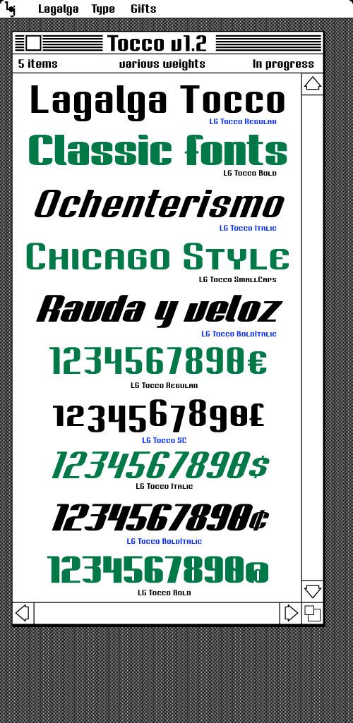 Tocco fonts 3