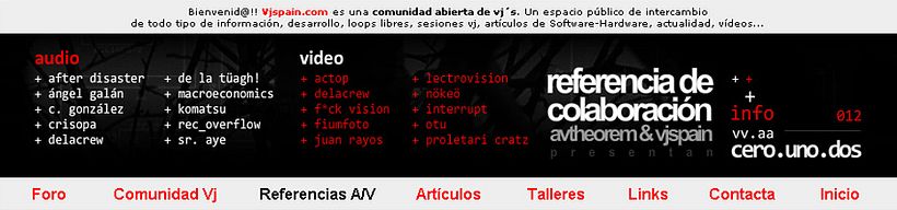 Referencia A/V Cero.Uno.Dos 2