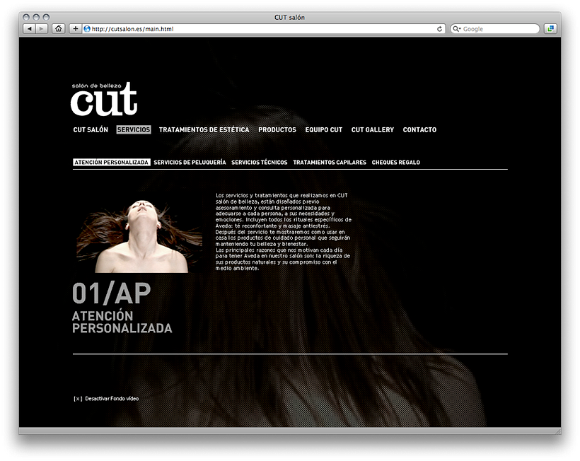Cut Salón - Programming