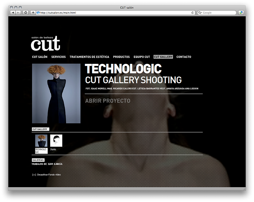 Cut Salón - Programming
