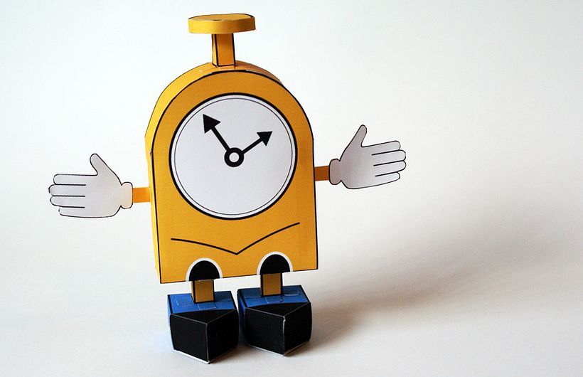 Màquina del Temps Paper Toy 1
