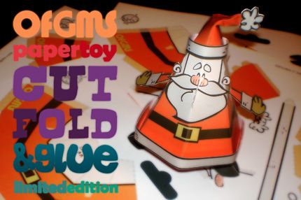 papa noel paper toy 1