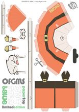 papa noel paper toy 2