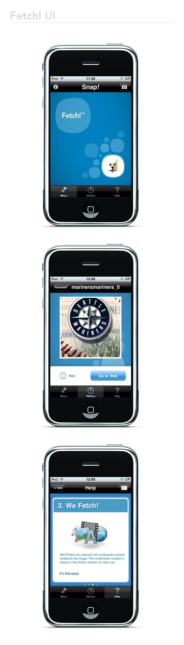 Fetch! Corporate Identity and UI design 3