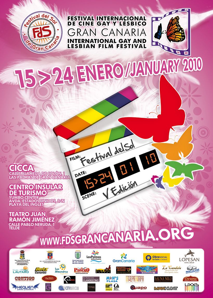 Concepto Gráfico - Festival Internacional de Cine Gay y Lésbico de Canarias 2010 2
