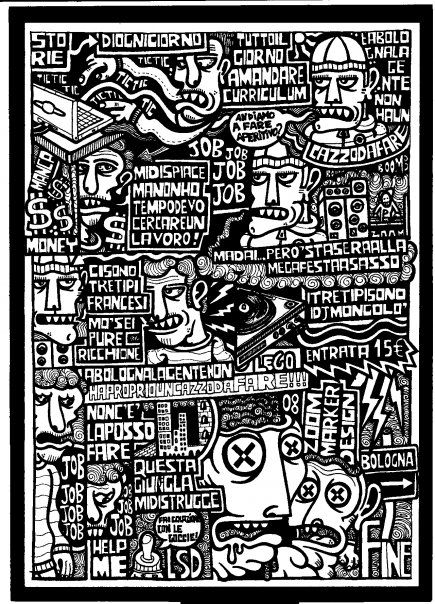dibujos sobre papel en blanco y negro 16