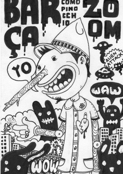 dibujos sobre papel en blanco y negro 6