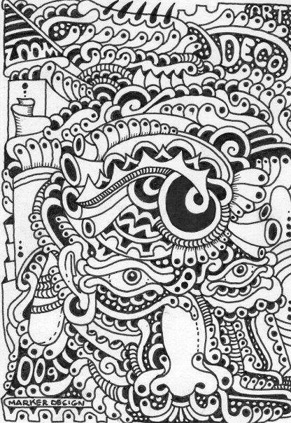 dibujos sobre papel en blanco y negro 5