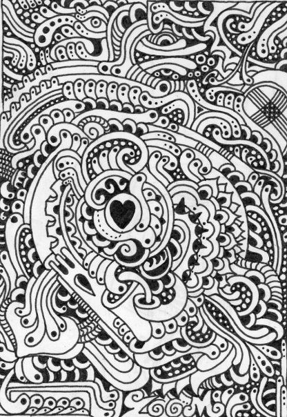 dibujos sobre papel en blanco y negro 4