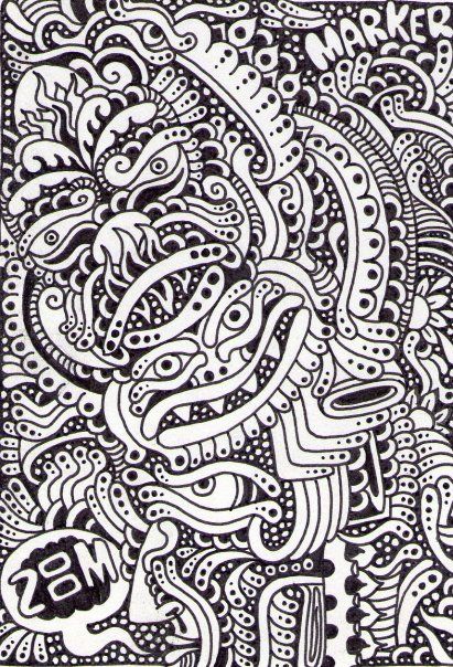 dibujos sobre papel en blanco y negro 3