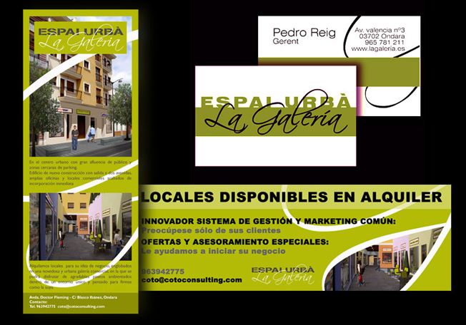 identidad corporativa y publicidad, La Galería 1
