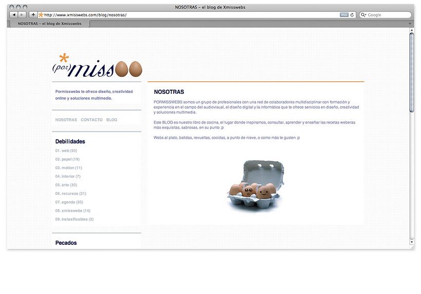Pormisswebs, blog 1